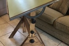 Vintage-Anco-Bilt-Wood-Cast-Iron-Adjustable-Height